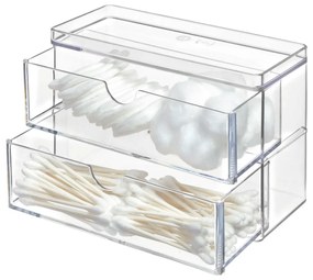 Organizer łazienkowy na waciki Crystalline – iDesign/The Home Edit