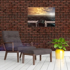 Obraz na szkle - morze (70x50 cm)