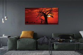 Obraz canvas na ścianę Drzewa i Chmury