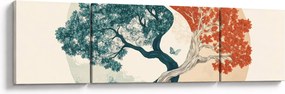 Obraz – Drzewo pełne energii (170x50 cm)