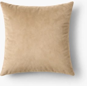 Poszewka z miękkiego weluru - cappuccino