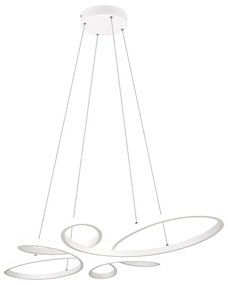 Biała lampa wisząca LED Fly – Trio