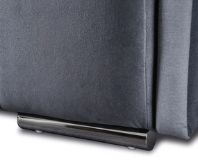 Sofa Rozkładana z Funkcją Spania IBIZA Dwuosobowa Szara Nowoczesna do Salonu