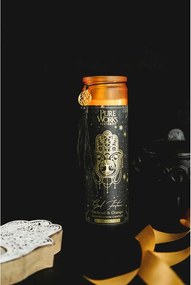 Arome Świeca organiczna Patchouli&Orange 300 g w kolorowym szklanym słoiku z frędzelkiem