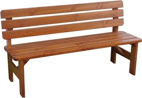 Drewniana ławka ogrodowa Viking - 150 cm, lakierowana