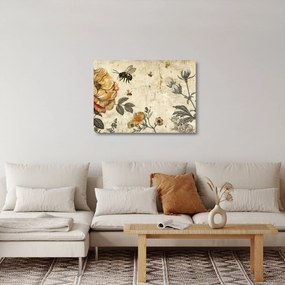 Obraz na szkle - Bee Meadow (70x50 cm)