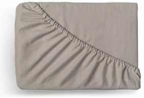 Kvalitex Prześcieradło flanelowe beżowy, 180 x 200 cm