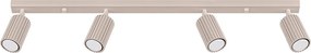 Lampa Sufitowa Minimalistyczny Karbon, Aluminium - 4 Źródło - L.81 X H.16.5 Cm - Taupe