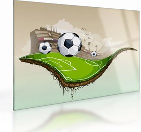 Obraz na szkle - Boisko do piłki nożnej (70x50 cm)