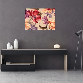 Obraz - Vintage Flowers (70x50 cm)