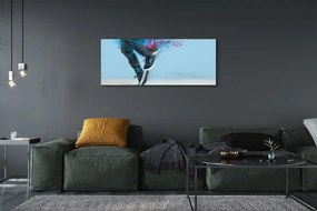 Obraz drukowany na płótnie Nogi w Kolorowe Ciapki