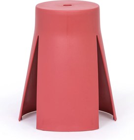 Plastikowy stołek RIKO, czerwony