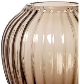 Brązowy szklany wazon Kähler Design Hammershøi, wys. 14 cm