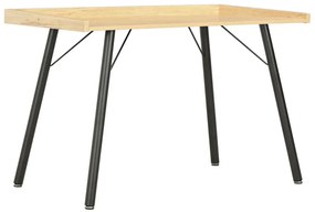 Minimalistyczne biurko czarny + dębowy - Pixer