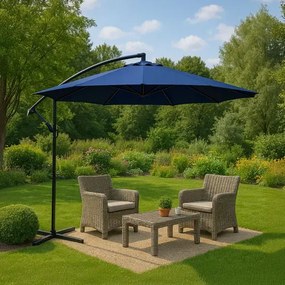 Granatowy parasol ogrodowy S2-D62