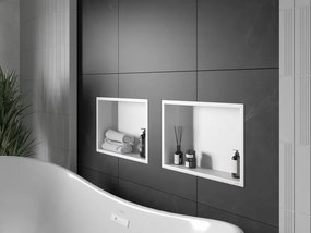 Mexen X-Wall-R półka wnękowa z kołnierzem 45 x 30 cm, biała - 1920453010