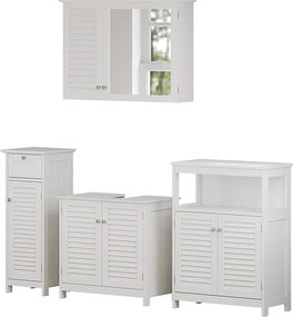 Zestaw mebli łazienkowych biały 60x35x58 riad