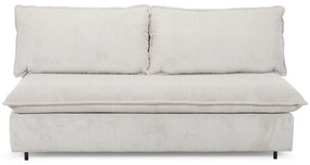 Beżowa sztruksowa rozkładana sofa 184 cm Isadora – Bobochic Paris