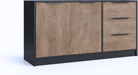 Komoda SION 138 cm do Salonu Sypialni Czarny