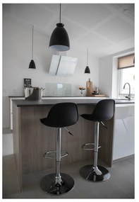Czarne hokery obrotowe zestaw 2 szt. 82 cm Trondheim – House Nordic