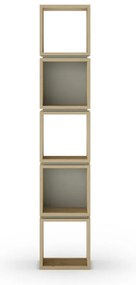 Zielony regał w dekorze dębu 32x167 cm Lofty – Marckeric