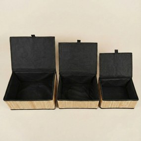 Zestaw zamykanych koszyków w trzech rozmiarach TILVA
