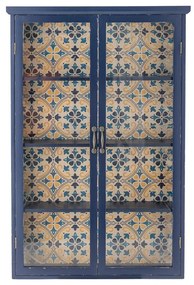 Niebieska witryna z litego drewna jodłowego 81x122x22 cm Hazem – Bloomingville