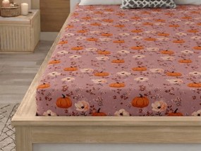 PrzytulneMieszkanie.pl Prześcieradło z mikrofibry PUMPKINS ROSAVIE staroróżowe 180x200 cm
