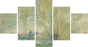 Obraz - Claude Monet, The Willows, reprodukcje (125x70 cm)