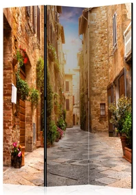 Parawan dwustronny Miasta 135x172 cm 3-częściowy beżowy ARTGEIST B