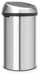 Stalowy kosz na śmieci otwierany na dotyk w kolorze matowego srebra 60 l Touch Bin – Brabantia