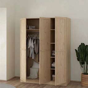 Trzydrzwiowa szafa prowansalska Billund jackson hickory