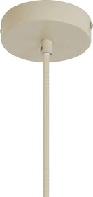Retrowlana lampa wisząca beżowa z matowym szkłem - Fedde