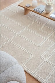 Beżowy wełniany dywan tkany ręcznie 120x170 cm Ada – Asiatic Carpets