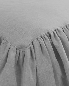 Narzuta na łóżko 160 x 210 cm frilly light grey