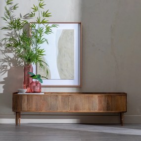Szafka pod TV z litego drewna mango 175x50 cm Apricot – Ixia