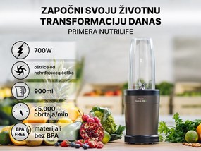 Primera Nutrilife Blender Kielichowy Srebrny 700 W