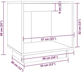 Drewniana minimalistyczna szafka nocna miodowy brąz L8-L17