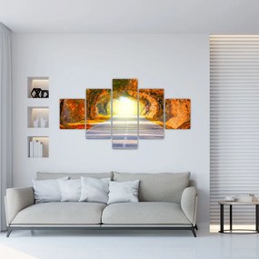 Obraz - Brama wykonana z koron drzew (125x70 cm)