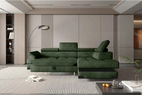 Narożnik EMPORIO L Prawostronny z funkcją spania Prawostronny w ktaninie SERENO 690 WERSAL