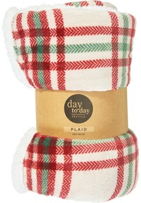 Koc z barankiem Checkered 160 x 130 cm