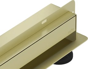 Mexen Flat Wall odpływ liniowy ścienny 2w1 80 cm, złoty szczotkowany - 1A30080