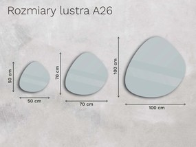 Organiczne LED lustro do łazienki z oświetleniem A26