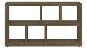Brązowy regał w dekorze orzecha 150x83 cm Berlin – TemaHome