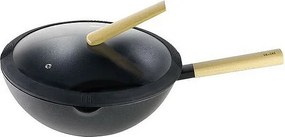 Wok Luxe z Pokrywką 30 cm Ibili - Nowoczesna Kuchnia Azjatycka