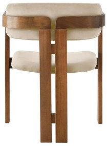 Krzesło do jadalni CO Beige and Walnut