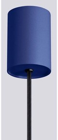 Ciemnoniebieska lampa wisząca ze szklanym kloszem ø 12 cm Orbital – Nice Lamps