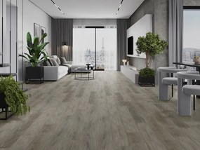 Mexen La Porte próbka paneli winylowych SPC 6,5 mm, podkład IXPE 1,5 mm, 4 V-Fuga, Dąb - F1026-S