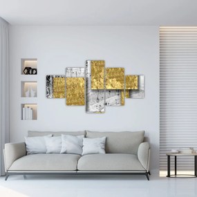Obraz - Złote kwadraty N⁰3 (125x70 cm)
