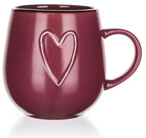 Banquet Kubek ceramiczny HEART 500 ml, winny